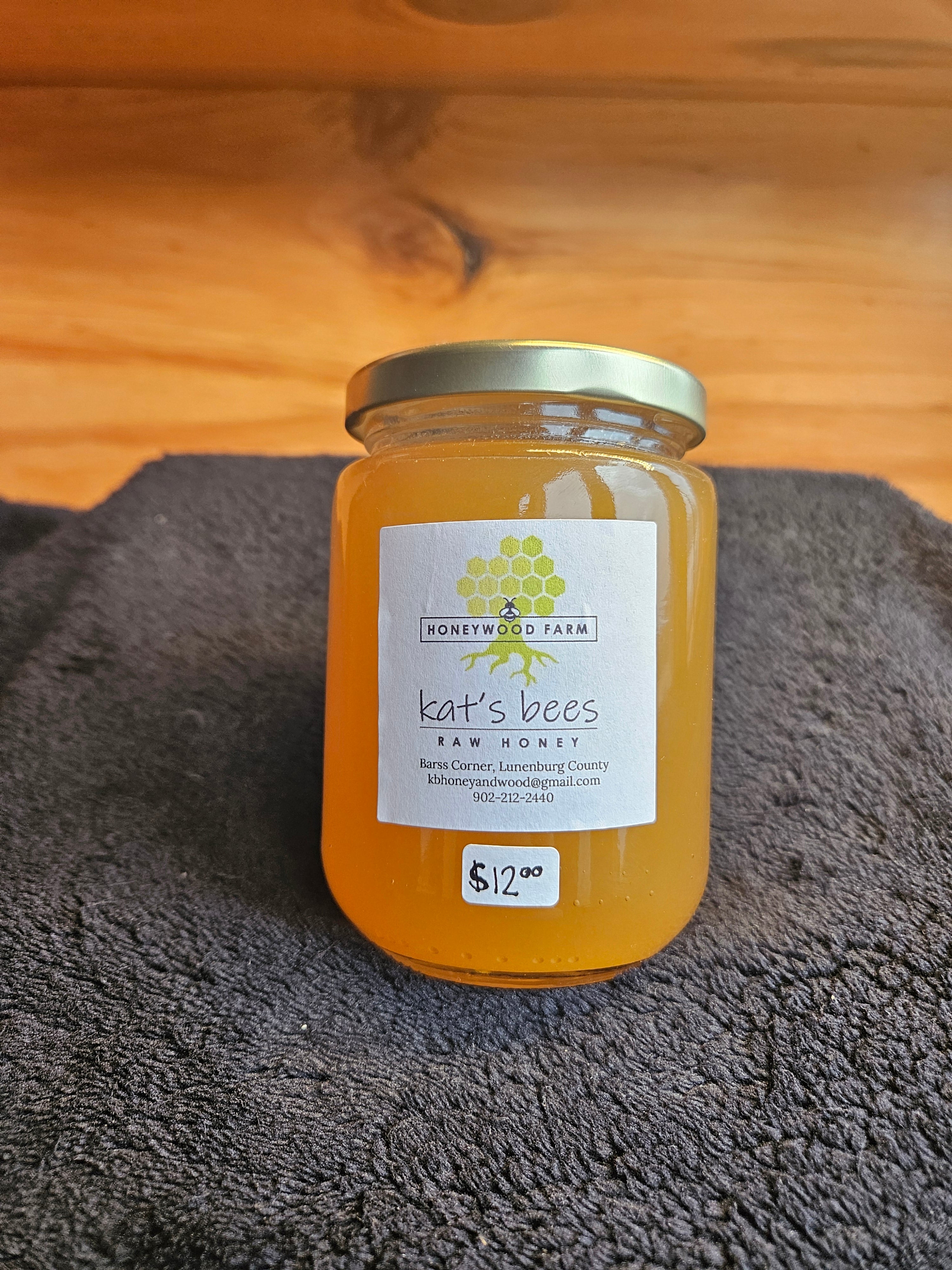 Kat's Bees Raw Honey by Honeywood Farms  (500g or 1kg jars)