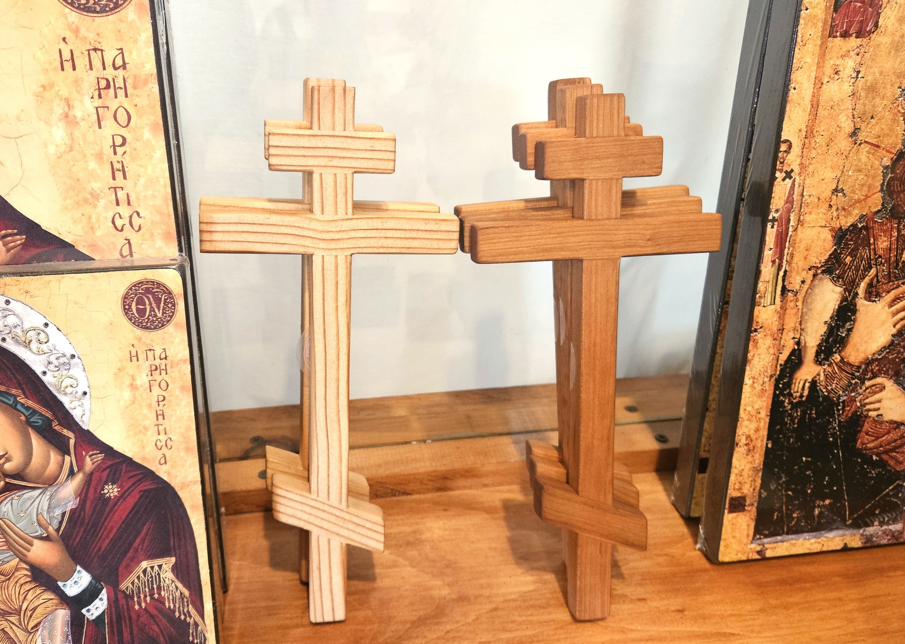 Cherry Wall Cross - Made at the Monastery