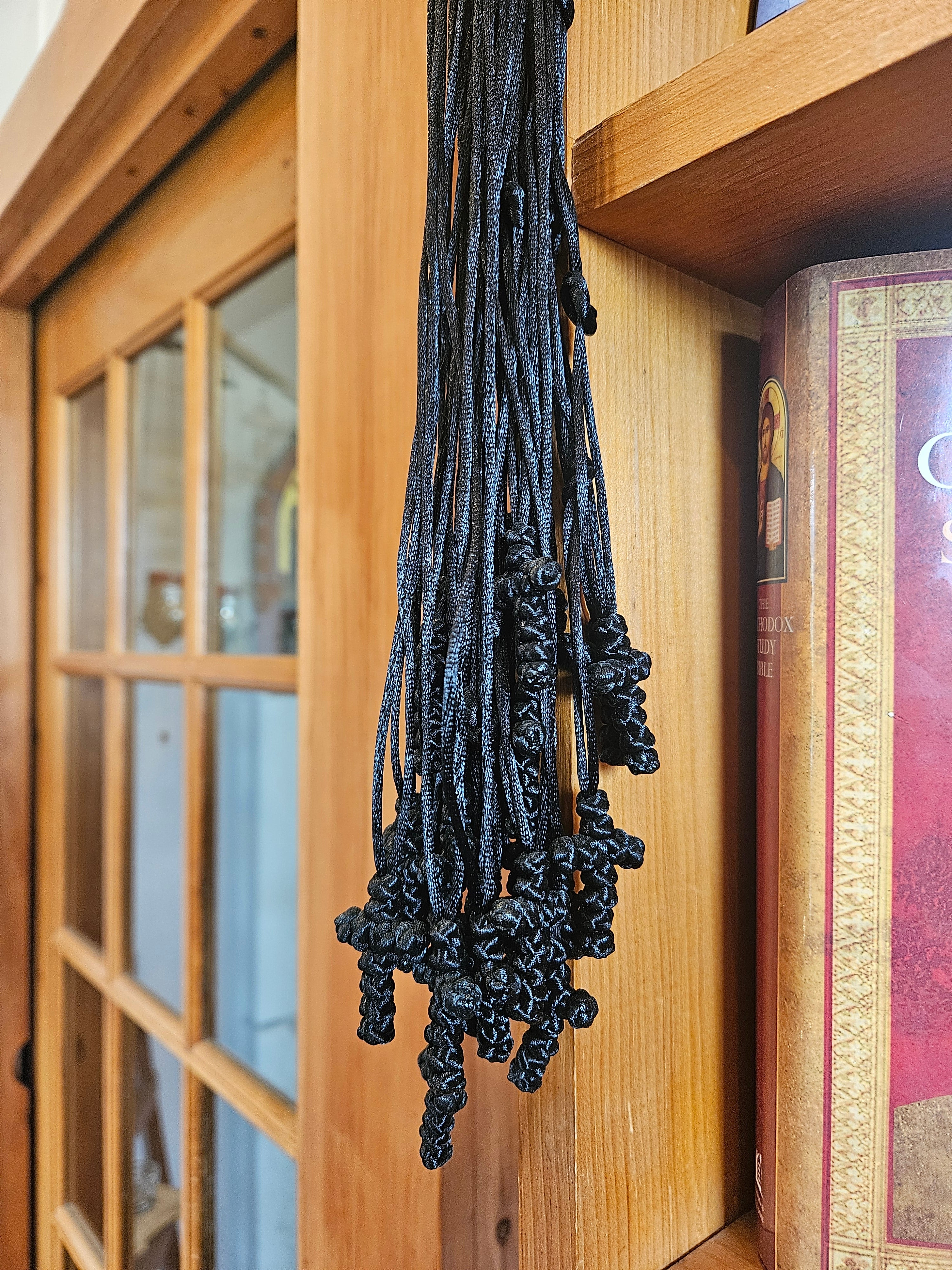 Orthodox Cross wool-knotted necklace NE - 13