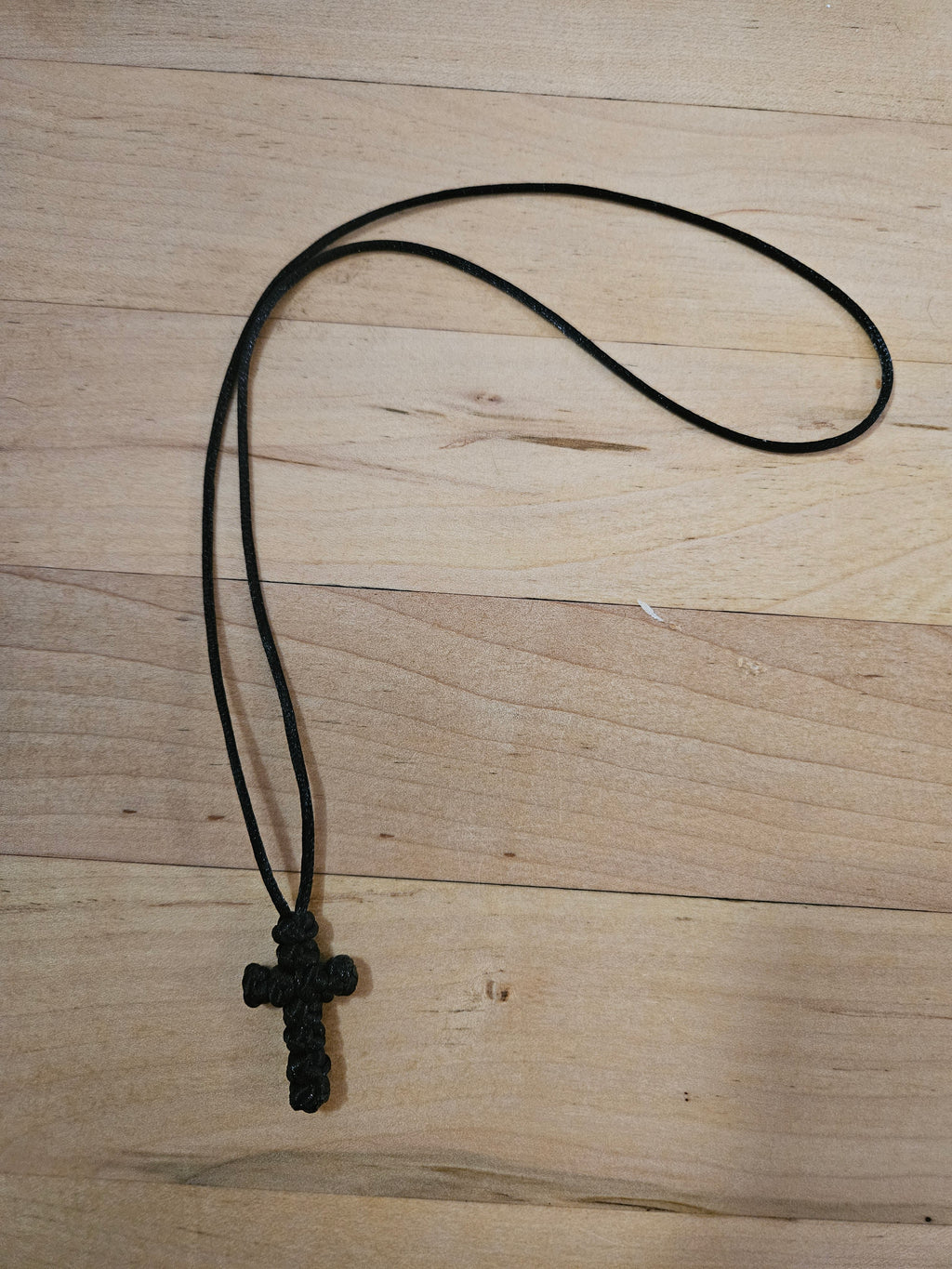 Orthodox Cross wool-knotted necklace NE - 13