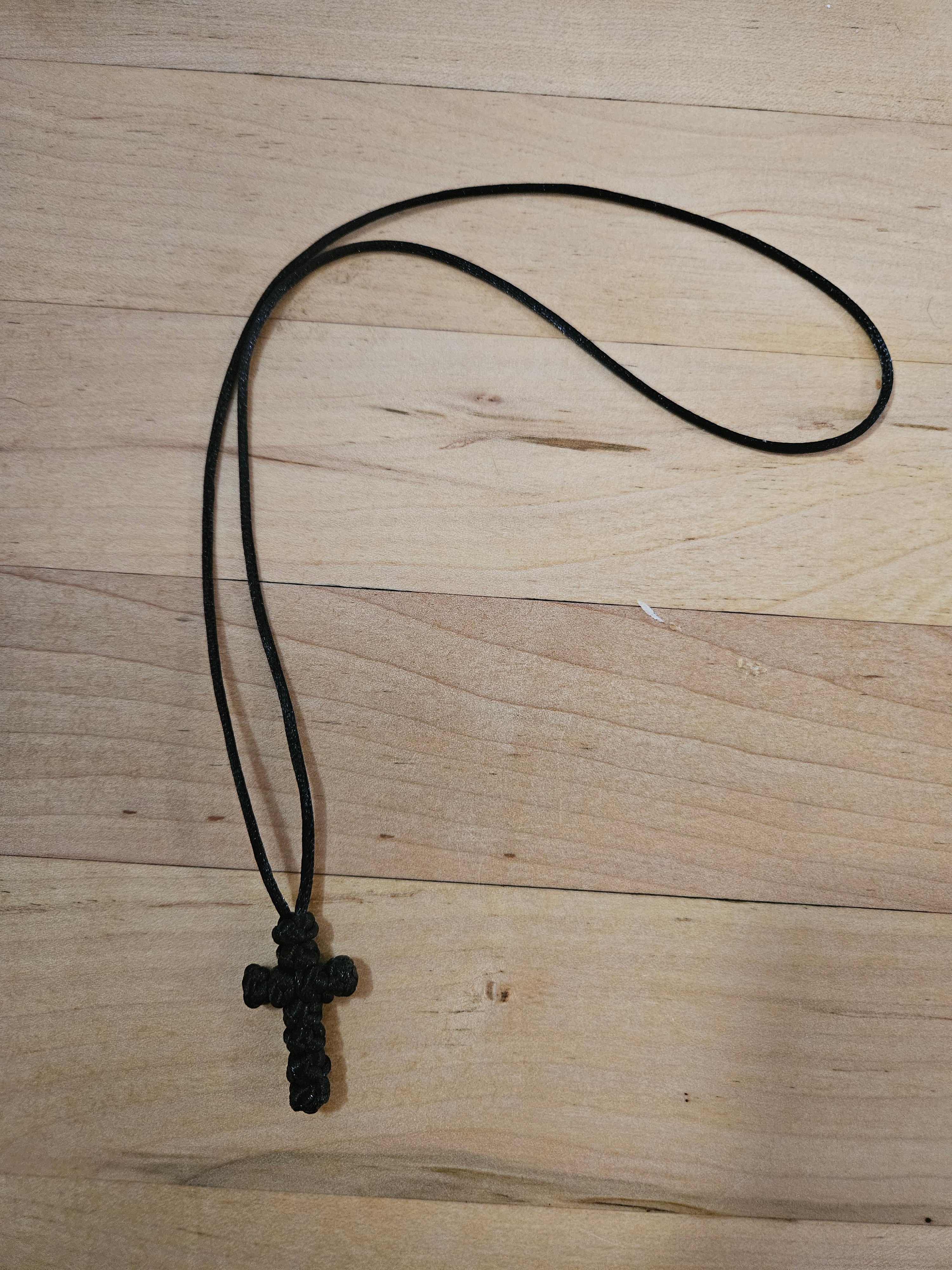 Orthodox Cross wool-knotted necklace NE - 13
