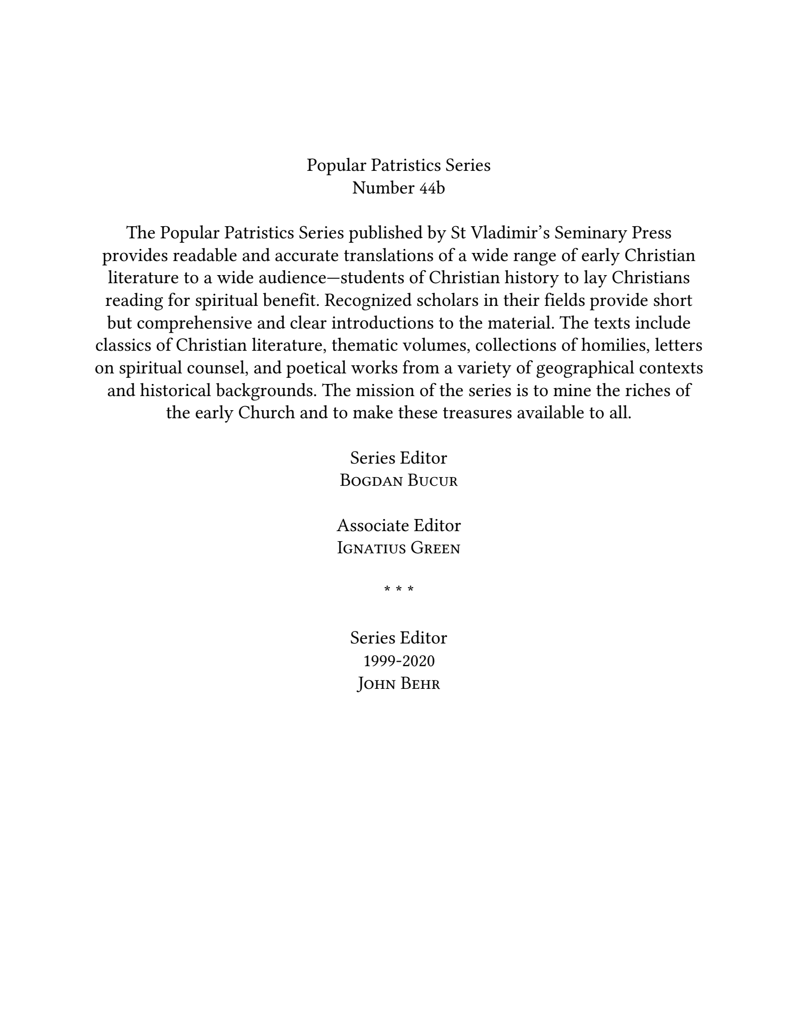 On the Incarnation by Saint Athanasius (English & Original Greek)