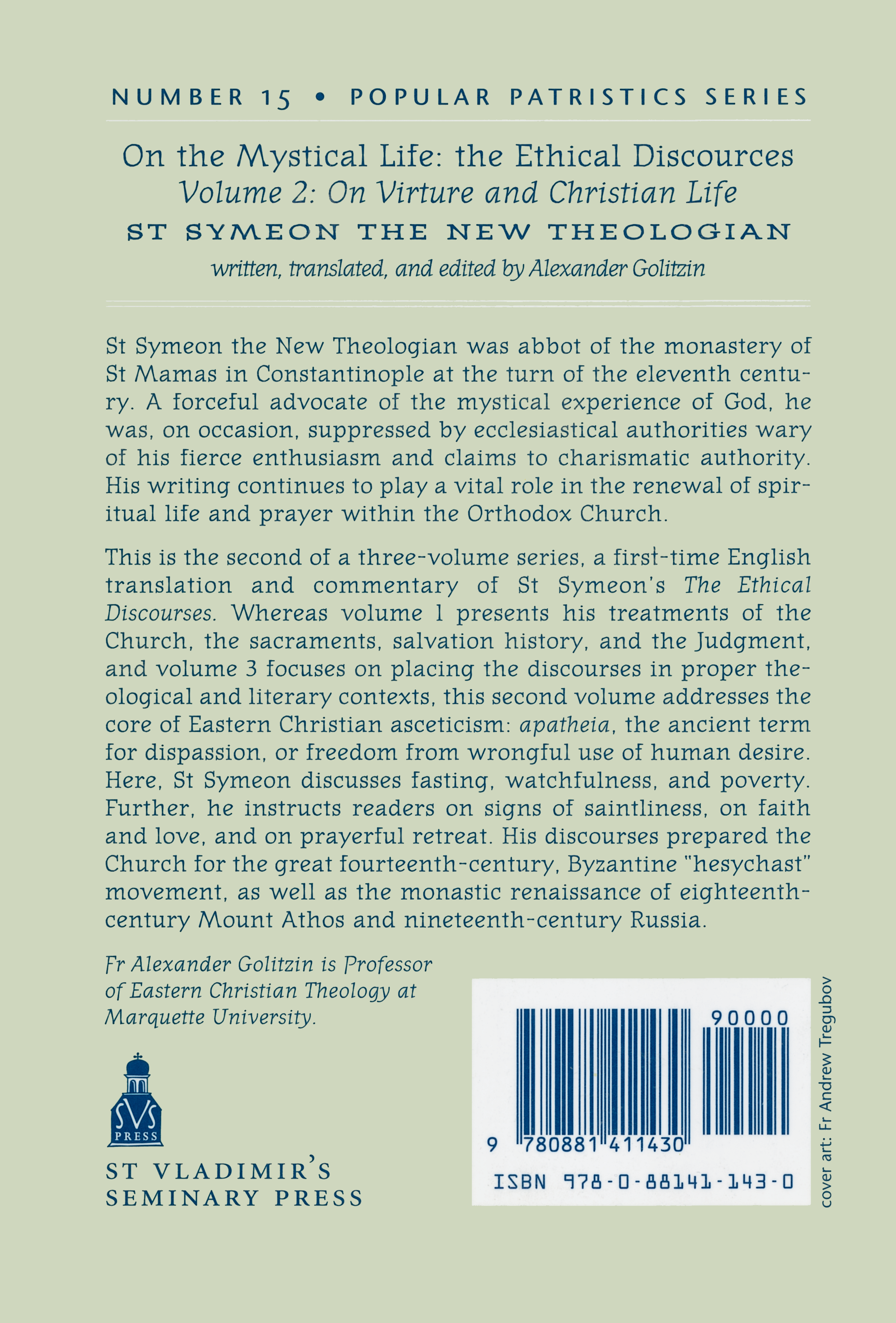 On the Mystical Life Vol 2 by St. Symeon the New Theologian