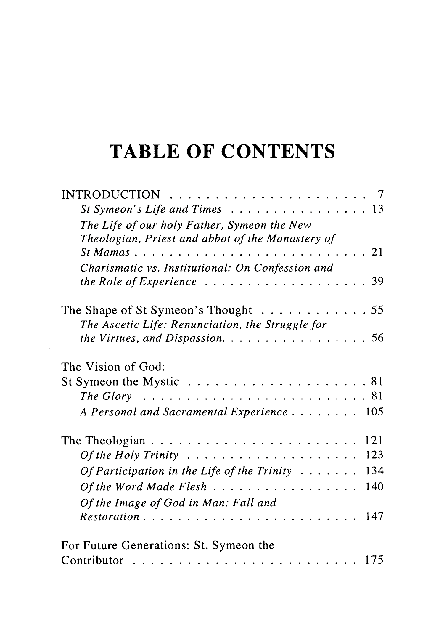 On the Mystical Life Vol 3 by St. Symeon the New Theologian