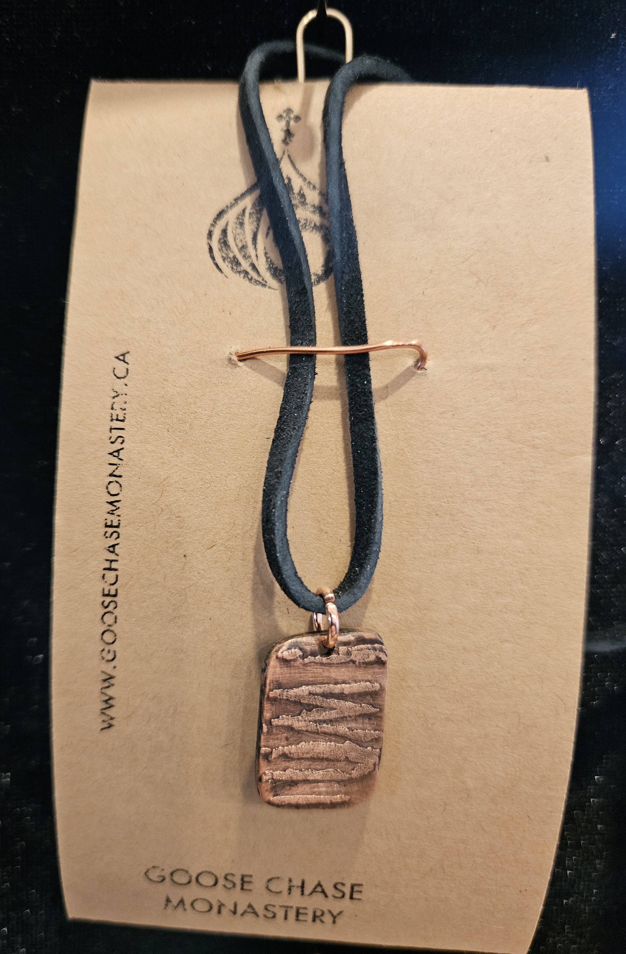 Small Etched Pendant