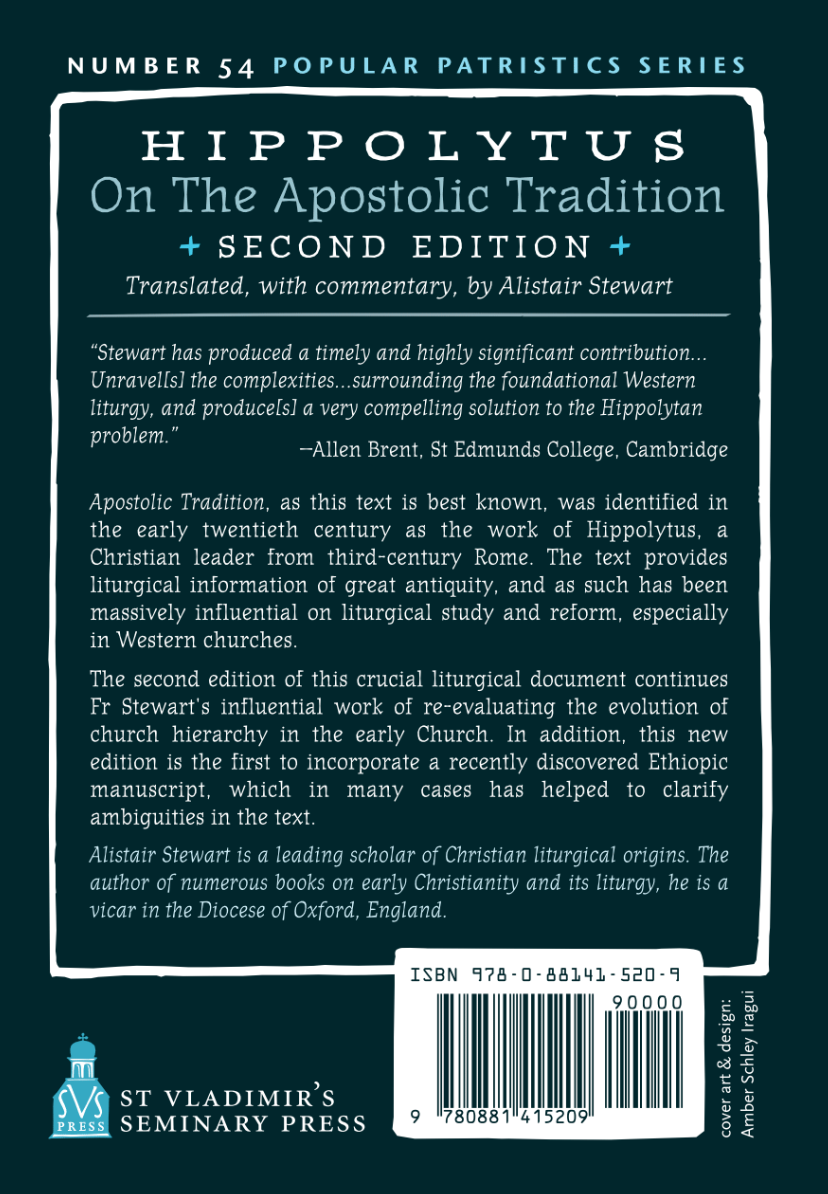 On the Apostolic Tradition by St. Hippolytus