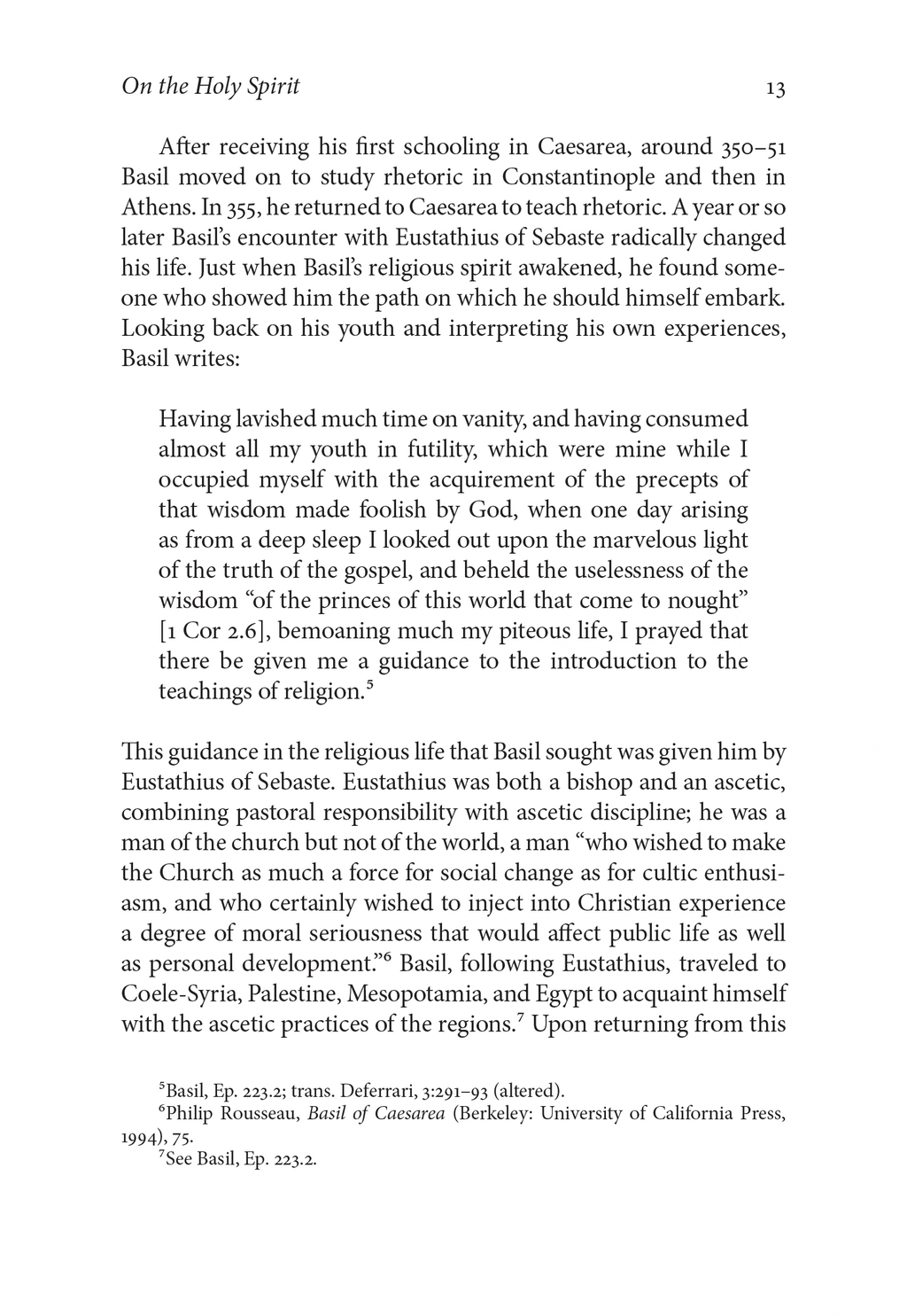 On the Holy Spirit by St. Basil the Great