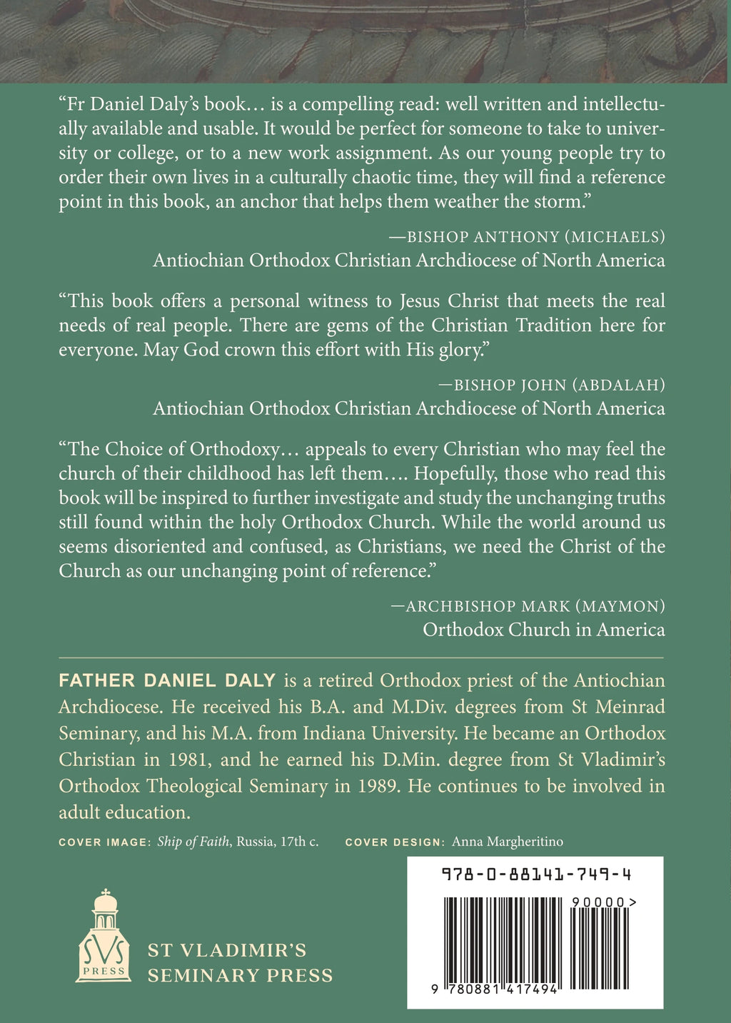 The Choice of Orthodoxy by Daniel Daly