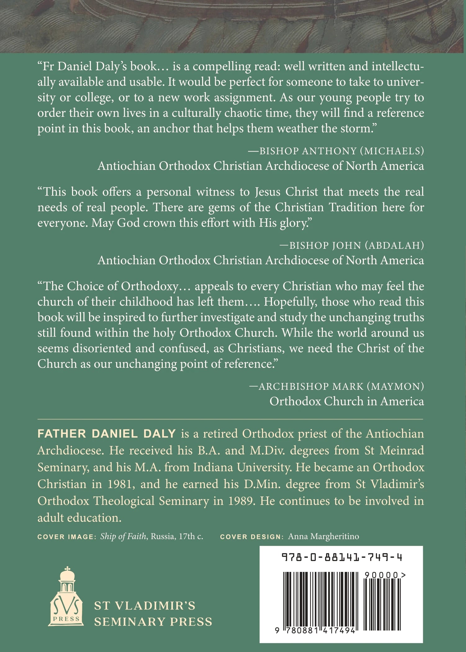 The Choice of Orthodoxy by Daniel Daly