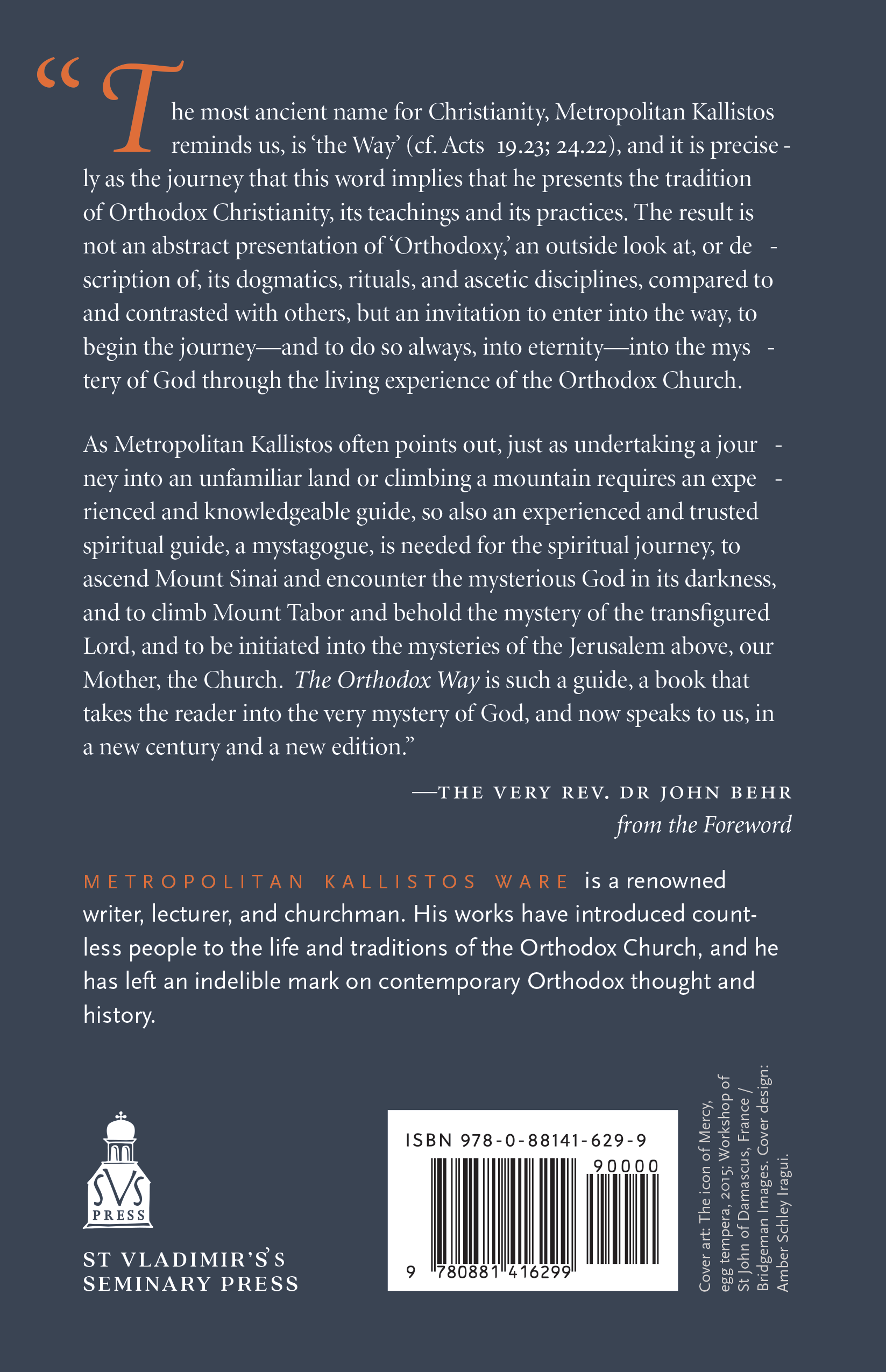 The Orthodox Way by Metropolitan Kallistos Ware (new edition)