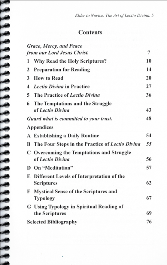 Elder to Novice: The Art of Lectio Divina