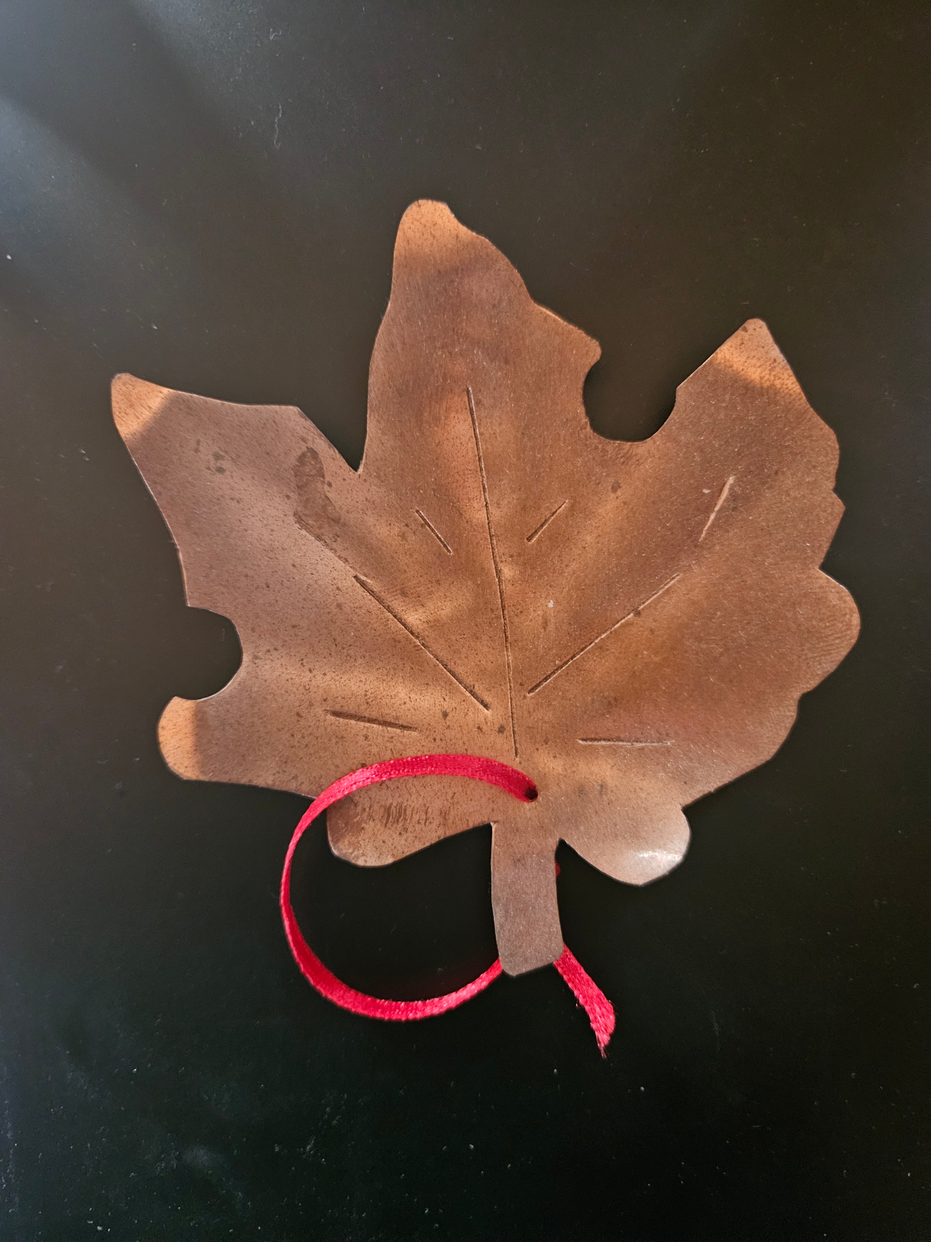 Copper Leaf Ornamenent