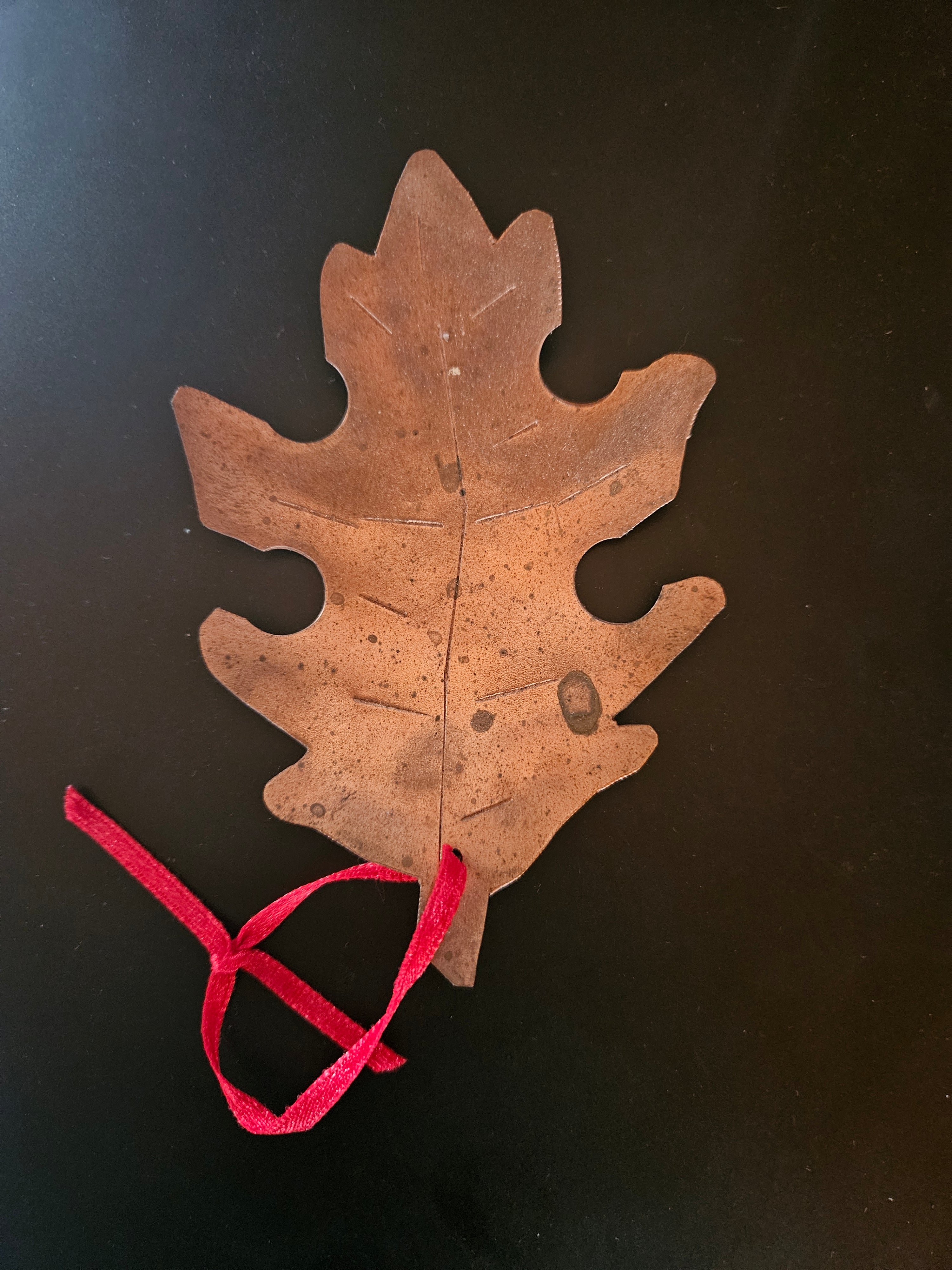 Copper Leaf Ornamenent