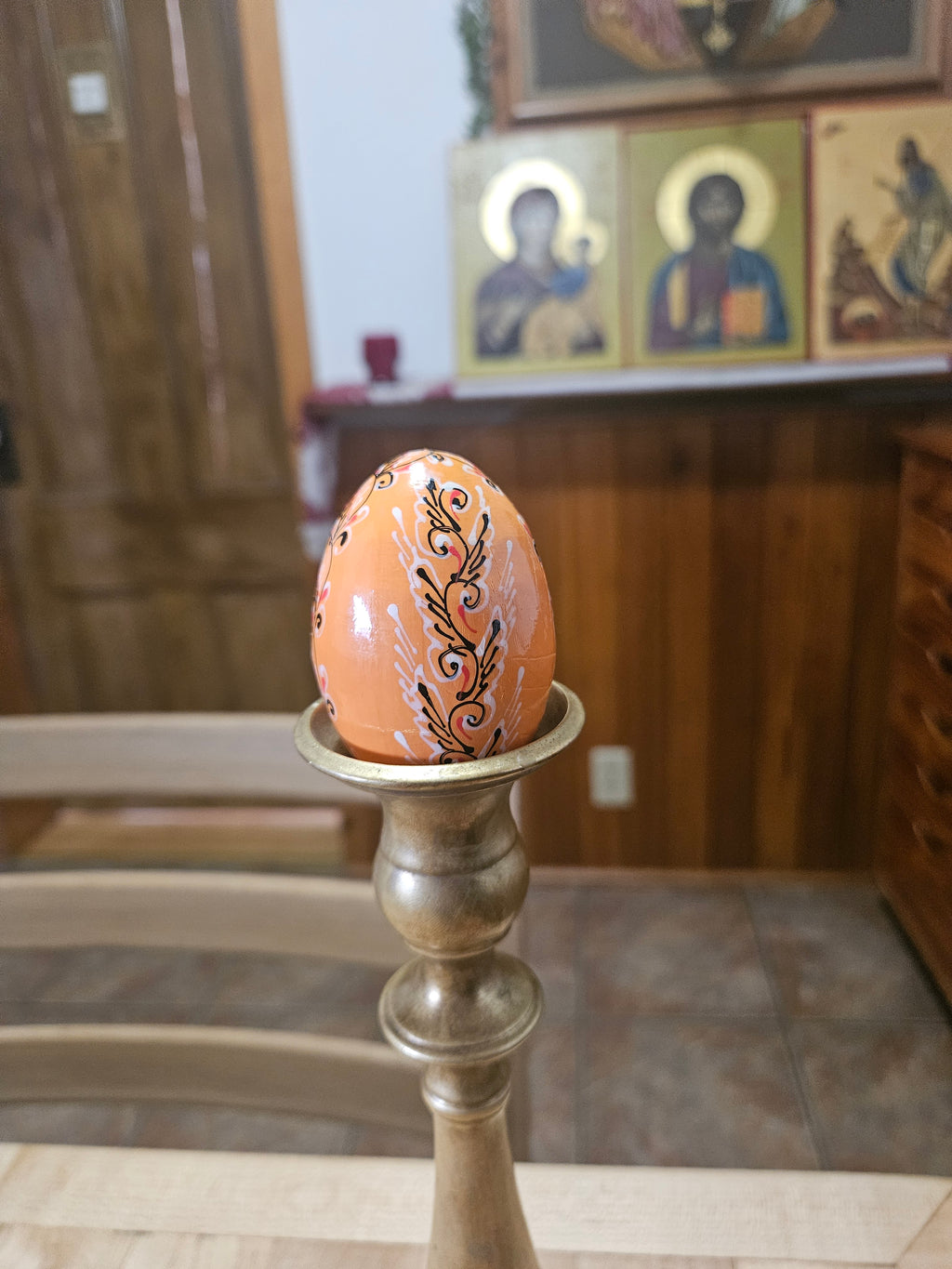Decorated Wooden Paschal Eggs  ($10 ea. with purchase of 4 or more)